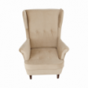 Füles fotel, arany-bézs|dió, RUFINO 3 NEW