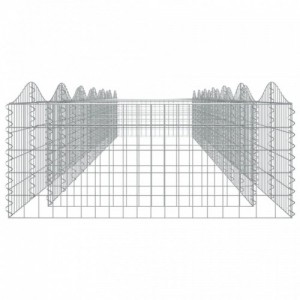 Íves horganyzott vas gabion magaságyás 600x100x50 cm