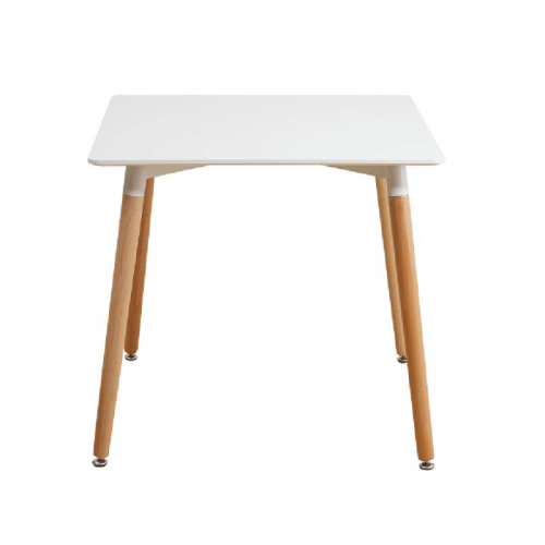Étkezőasztal, fehér|bükk, 70x70 cm, DIDIER 4 NEW