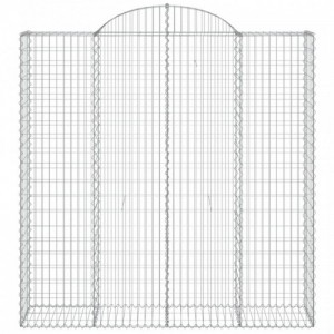 10 db íves horganyzott vas gabion kosár 200x50x200|220 cm