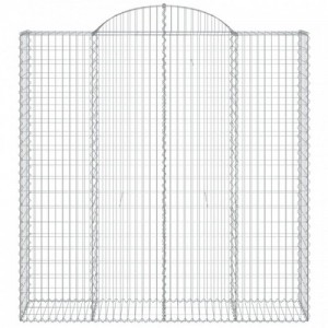 15 db íves horganyzott vas gabion kosár 200x50x200|220 cm