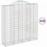 30 db íves horganyzott vas gabion kosár 200x50x200|220 cm