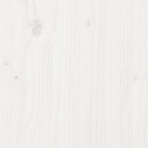 Fehér tömör fenyőfa ültetőasztal polcokkal 108 x 45 x 86,5 cm