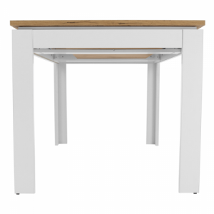 Kihúzható asztal, fehér|wotan tölgy 135-184x86 cm, VILGO
