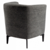Design fotel, szürke|fekete, KAPY