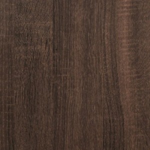 3 részes barna tölgy színű szerelt fa fürdőszobaszekrény-szett