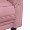 Rózsaszín 3 személyes bársony kanapé