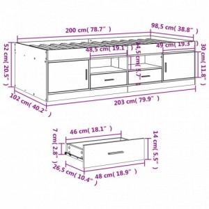 Fekete kanapéágy fiókkal matrac nélkül 100x200 cm