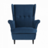 Füles fotel, kék|dió, RUFINO 3 NEW