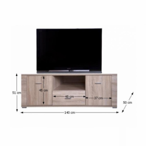 TV asztal|szekrény typ 13, sonoma tölgy, GRAND