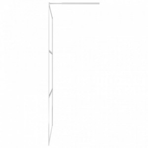 Króm ESG üveg és alumínium zuhanyfal polccal 90 x 195 cm