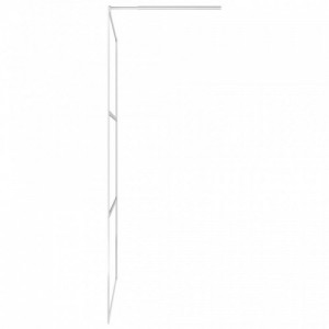 Króm ESG üveg és alumínium zuhanyfal polccal 100 x 195 cm