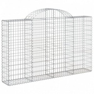 20 db íves horganyzott vas gabion kosár 200x30x120|140 cm