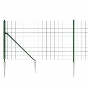 Zöld dróthálós kerítés cövekekkel 1x25 m