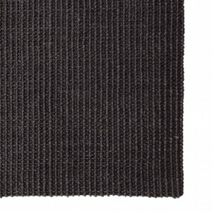 Fekete természetes szizálszőnyeg 80x300 cm