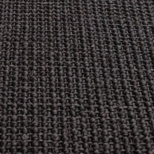 Fekete természetes szizálszőnyeg 80x350 cm