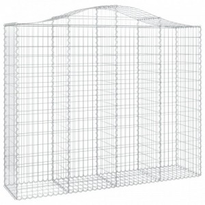 30 db íves horganyzott vas gabion kosár 200x50x160|180 cm