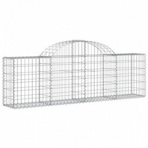 25 db íves horganyzott vas gabion kosár 200x30x60|80 cm