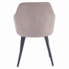 Design fotel, szürkésbarna Taupe|fekete, ILKOM