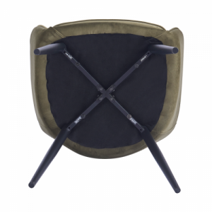 Design fotel, zöld|fekete, ILKOM