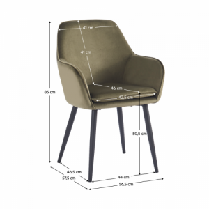 Design fotel, zöld|fekete, ILKOM