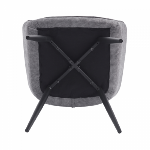 Design fotel, szürke|fekete, MARKEN