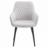 Design fotel, világosszürke|fekete, OSKOR