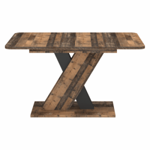 Kihúzható étkezőasztal, old style dark|matera, 140-180x85 cm, EXIL
