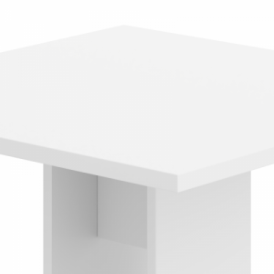 Étkezőasztal, fehér, 67,5x67,5 cm, EVERET