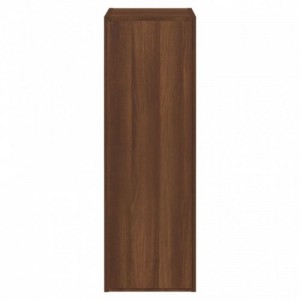 4 részes barna tölgy színű szerelt fa TV-szekrényszett