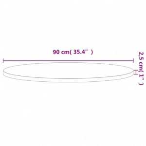 Tömör bükkfa kerek asztallap Ø90 x 2,5 cm