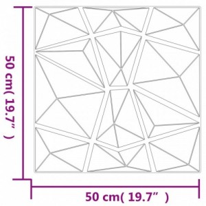 48 db zöld XPS gyémántmintás fali panel 50 x 50 cm 12 m²