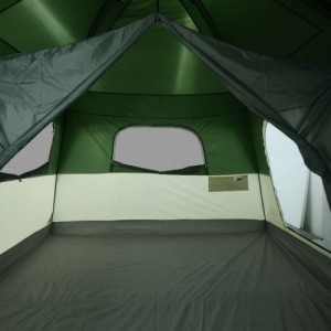 10 személyes zöld vízálló családi sátor