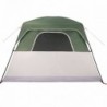 6 személyes zöld vízálló családi sátor