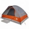 6 személyes szürke-narancssárga vízálló kupolás családi sátor