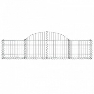 9 db íves horganyzott vas gabion kosár 200x30x40|60 cm