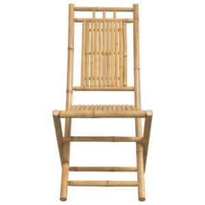 2 db összecsukható bambusz kerti szék 46 x 66 x 99 cm
