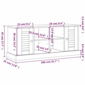 VIGO fehér tömör fenyőfa cipőtároló pad 106 x 35 x 45 cm