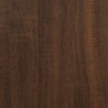 4 részes barna tölgy színű szerelt fa fürdőszobai bútorszett