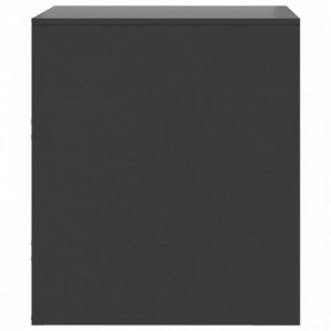 2 db fekete acél éjjeliszekrény 34,5 x 39 x 44 cm