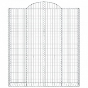 12 db íves horganyzott vas gabion kosár 200x30x220|240 cm