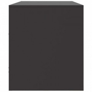 Fekete acél TV-szekrény 99 x 39 x 44 cm