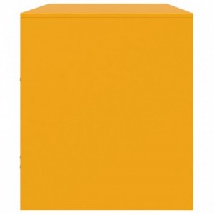 Mustársárga acél TV-szekrény 99 x 39 x 44 cm