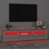 Szürke sonoma színű TV-szekrény LED-lámpákkal 180x35x40 cm