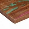 Tömör újrahasznosított fa téglalap alakú asztallap 110x80x2,5cm
