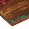 Tömör újrahasznosított fa négyzet alakú asztallap 80x80x3,8 cm