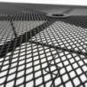 Melfi fém mesh kerti asztal 150x90x75 cm matt fekete