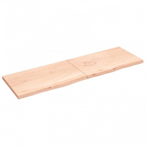 Kezeletlen tömör tölgyfa asztallap 200x60x(2-4) cm