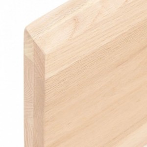Kezeletlen tömör tölgyfa asztallap 200x60x(2-4) cm