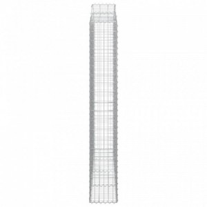 9 db íves horganyzott vas gabion kosár 200x30x200|220 cm